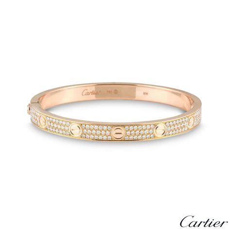 cartier love bracelet rose gold size 18|cartier love bracelet 750 price.